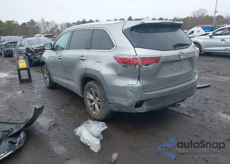 2015 Toyota Highlander Xle V6 from USA, damaged, VIN 5TDJKRFH8FS186764